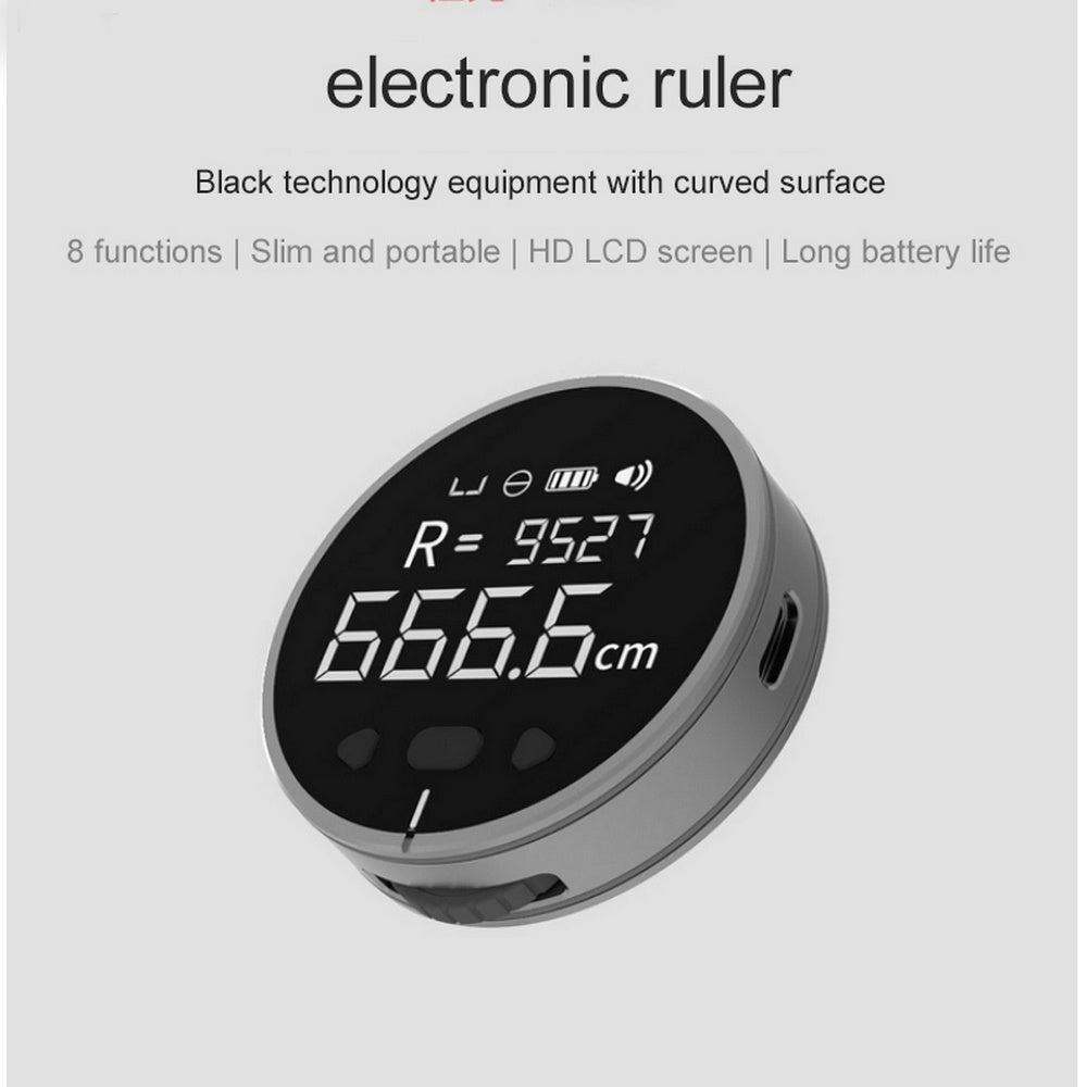 Digital LCD Precision Measuring Ruler with Tape Measure